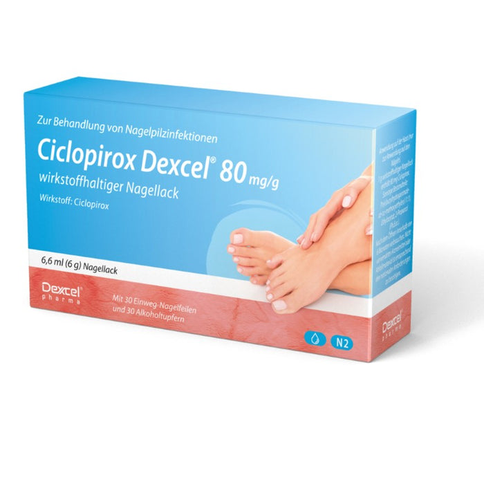 Ciclopirox Dexcel 80 mg/g Lösung wirkstoffhaltiger Nagellack bei Nagelpilzinfektionen, 6.6 ml Vernis à ongles contenant une substance active