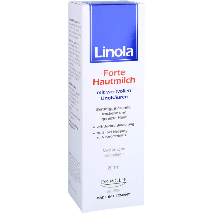 Linola forte Hautmilch, 200 ml Lotion