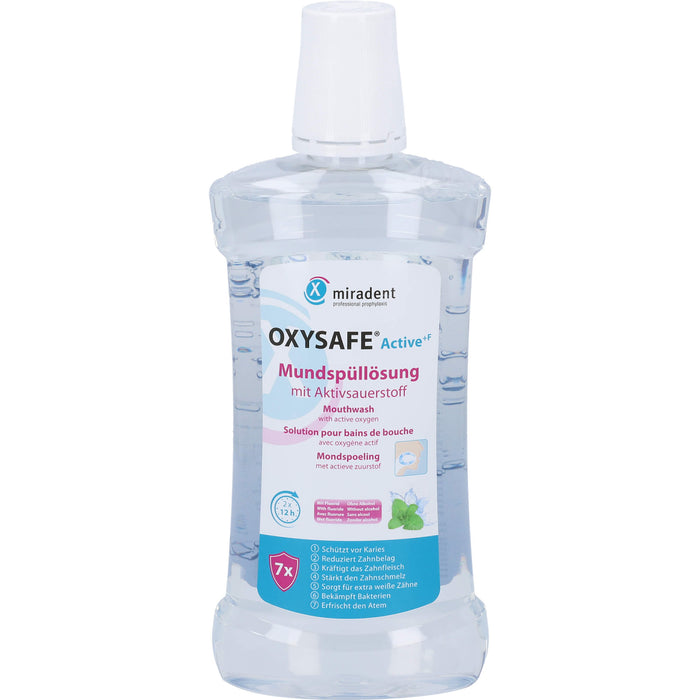 miradent Oxysafe Active Mundspülung m. Aktivsauers, 500 ml MUW