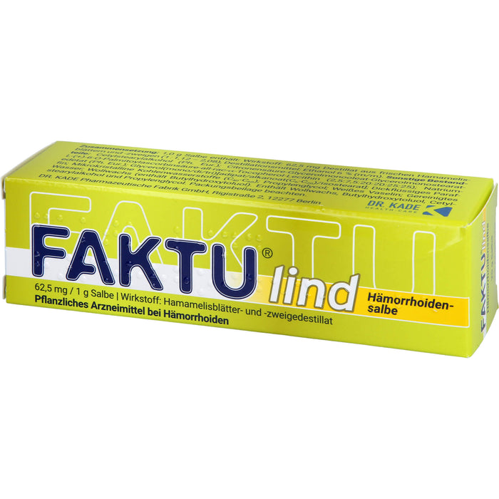 FAKTU lind Hämorrhoidensalbe, 25 g Salbe