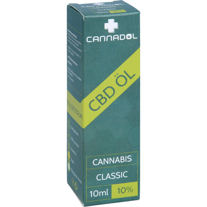 CBD 10% BIO Cannadol Classic Hanfextrakt, 10 ml TRO