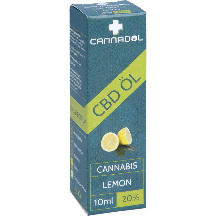 CBD 20% BIO Cannadol Lemon Hanfextrakt, 10 ml TRO