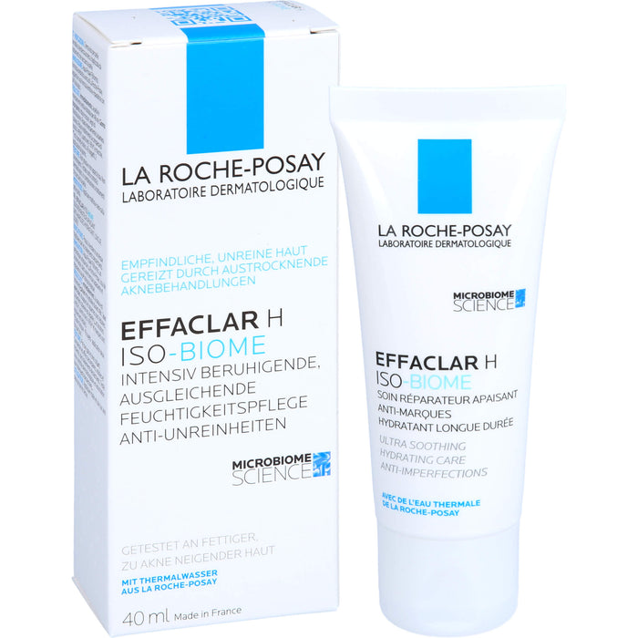 LA ROCHE-POSAY Effaclar H ISO-BIOME intensiv beruhigende Feuchtigkeitspflege gegen Unreinheiten, 40 ml Cream