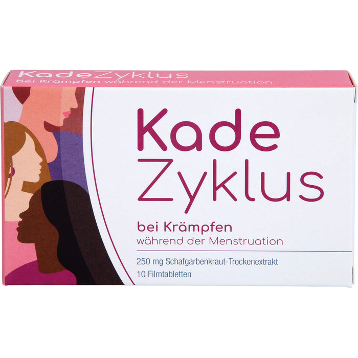 Kade Zyklus Filmtabletten bei Krämpfen während der Menstruation, 10 pcs. Tablets