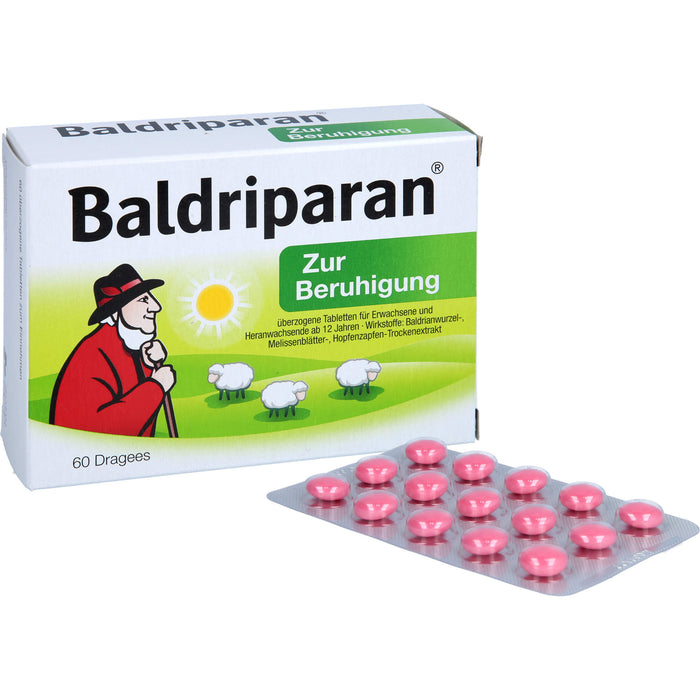 Baldriparan Dragees zur Beruhigung, 60 pcs. Dragées