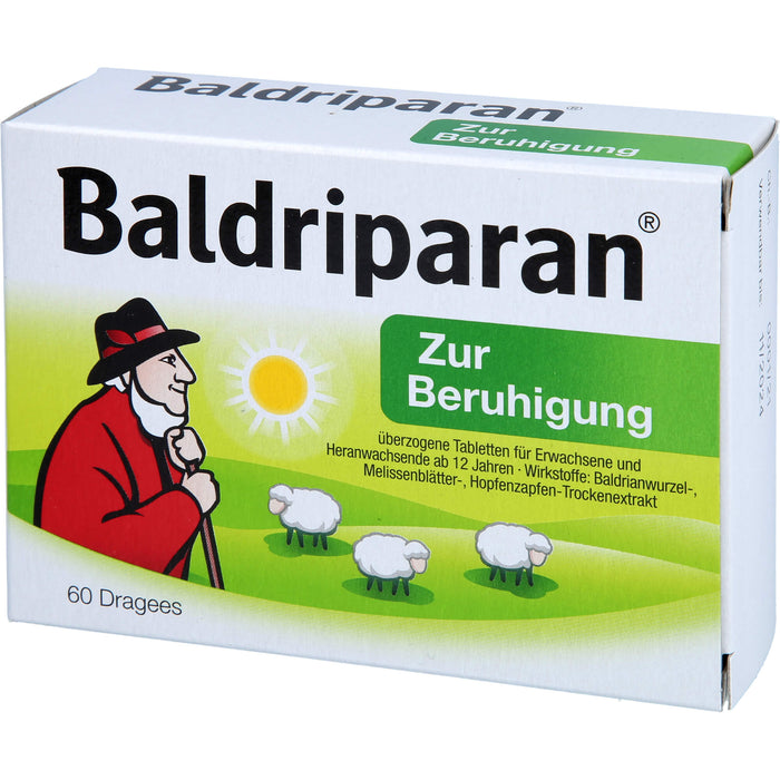 Baldriparan Dragees zur Beruhigung, 60 pcs. Dragées