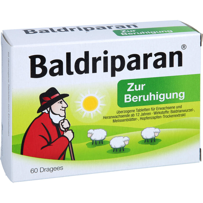 Baldriparan Dragees zur Beruhigung, 60 pcs. Dragées