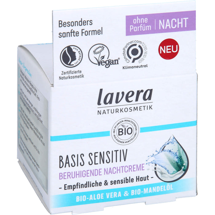 LAVERA BASIS SENSITIV BERUHIGENDE NACHTCREME, 50 ml XNC