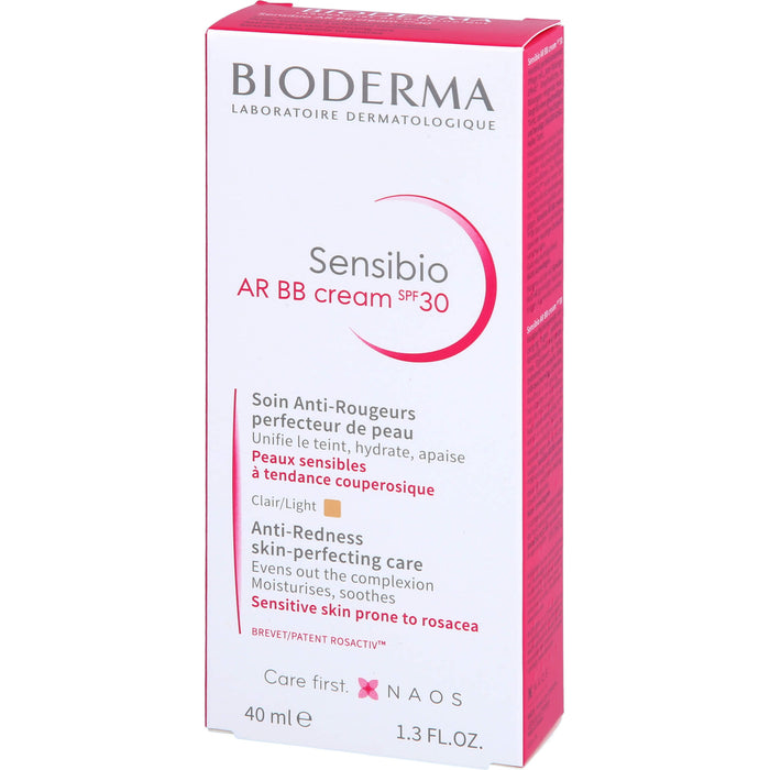 BIODERMA Sensibio AR BB Cream LSF 30 getönt bei empfindlicher, zu Rötungen neigender Haut, 40 ml Crème