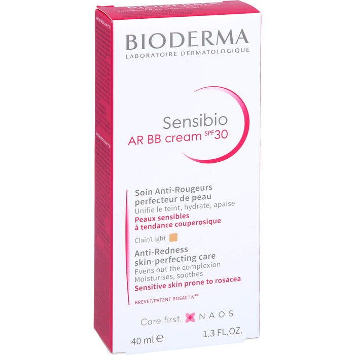 BIODERMA Sensibio AR BB Cream LSF 30 getönt bei empfindlicher, zu Rötungen neigender Haut, 40 ml Creme