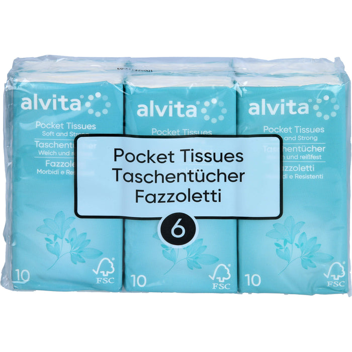 Alvita Taschentücher, 6X10 St TUE