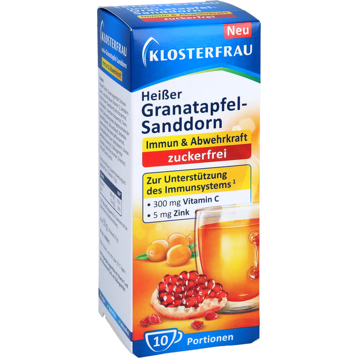 Klosterfrau Heißer Granatapfel Sanddorn zuckerfrei, 10X5 g GRA