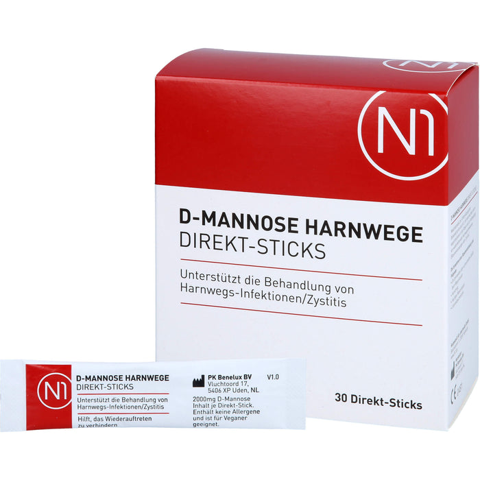 N1 D-MANNOSE HARNWEGE DIREKT-STICKS, 30 St GRA