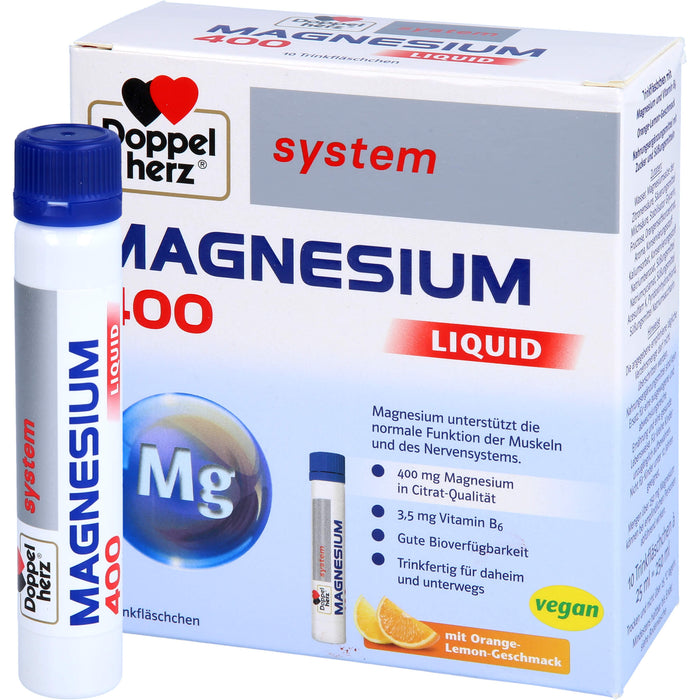 Doppelherz Magnesium 400 Liquid system Lösung, 10 pc Ampoules