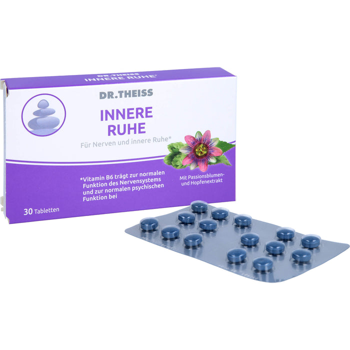 DR.THEISS Innere Ruhe Tabletten trägt zur normalen Funktion des Nervensystems bei, 30 St. Tabletten