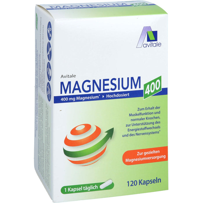 Magnesium 400mg Kapseln, 120 St KAP