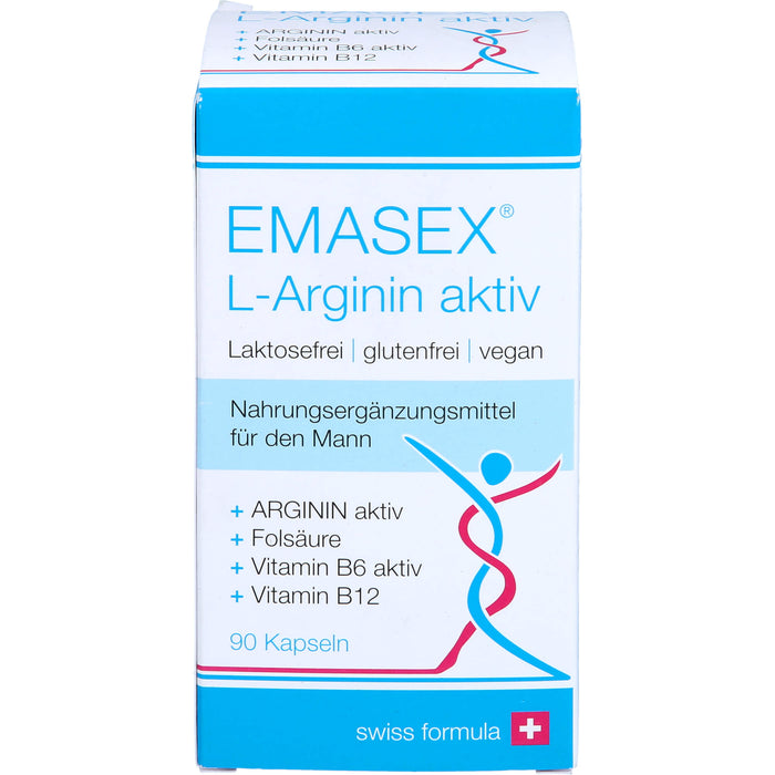 EMASEX L-Arginin aktiv Kapseln, 90 St KAP