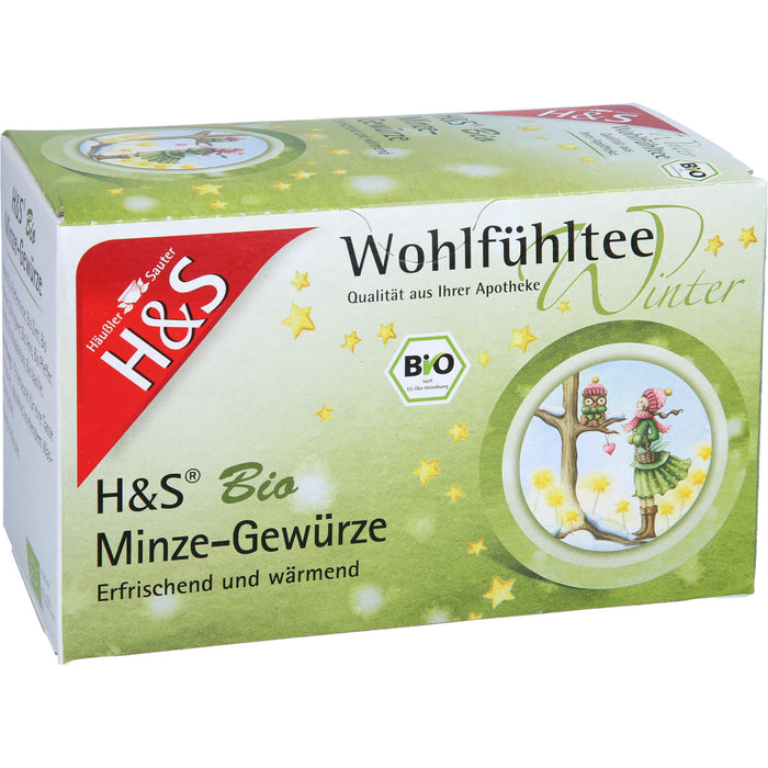 H&S Wintertee Bio Minze-Gewürze, 20X2.0 g FBE