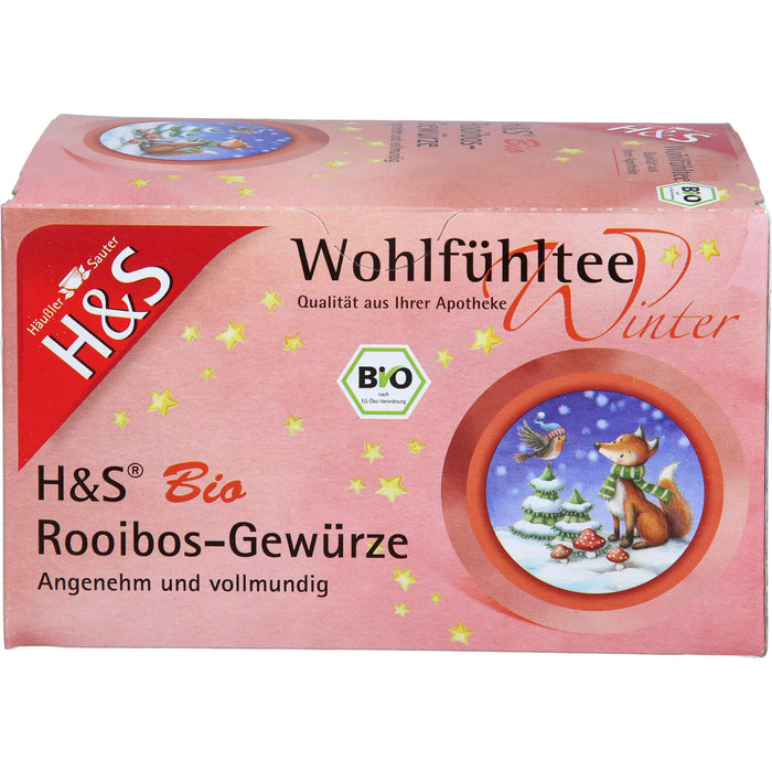 H&S Wintertee Bio Rooibos-Gewürze, 20X2.0 g FBE