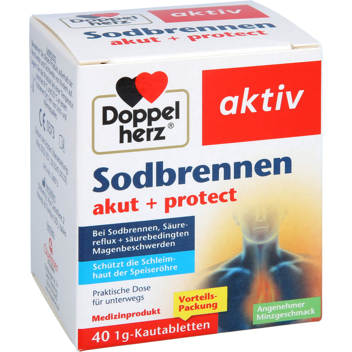 Doppelherz Sodbrennen akut + protect, 40 St KTA