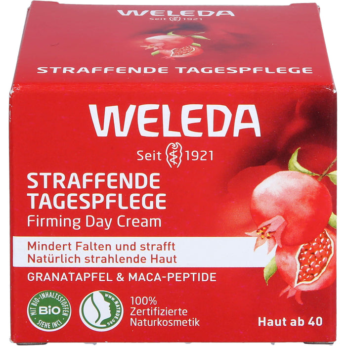 WELEDA straffende Tagespflege Granatapfel & Maca-Peptide mindert Falten & strafft, 40 ml Crème