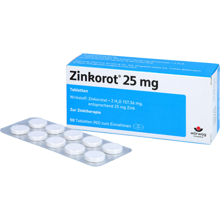 Zinkorot 25mg Tabletten, 50 St TAB