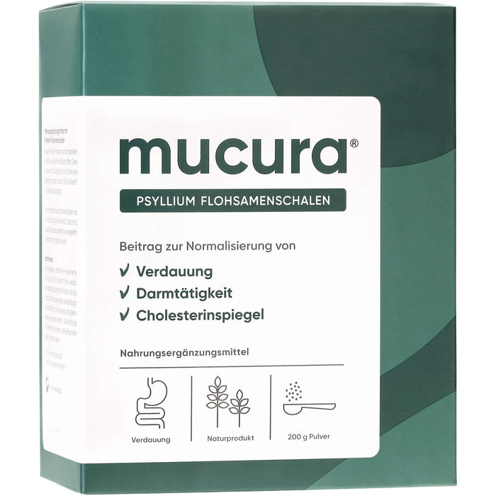 Mucura Flohsamenschalen Pulver, 200 g PUL