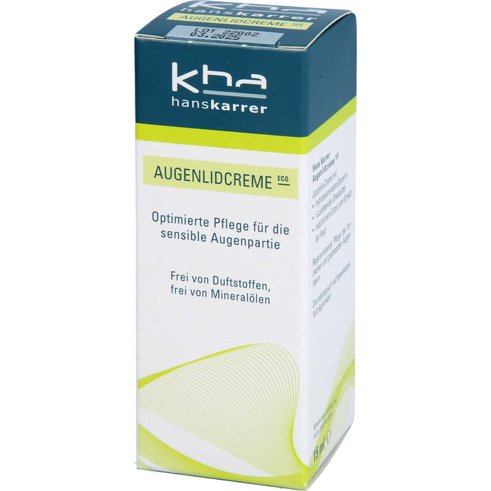 Hans Karrer Augenlidcreme Eco, 15 ml CRE