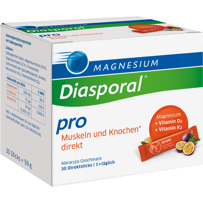 MAGNESIUM DIASPORAL PRO+D3+K2 Muskeln+Knochen Dir., 30 St GRA