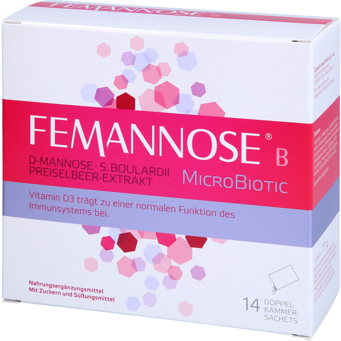 FEMANNOSE B MicroBiotic Pulver trägt zu einer normalen Funktion des Immunsystems bei, 14 pc Sachets