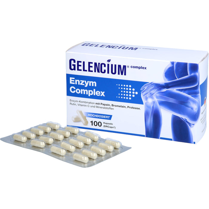 GELENCIUM Enzym Complex hochdosiert mit Bromelain, 100 St KAP