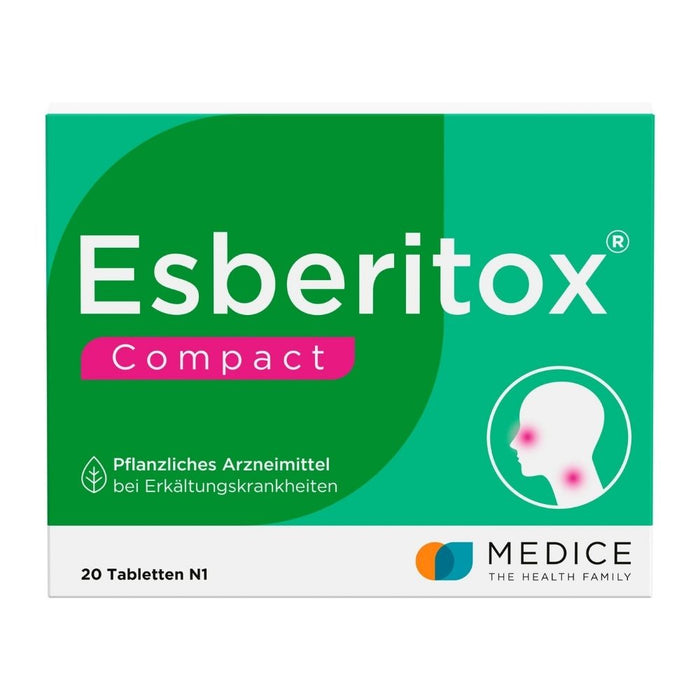 Esberitox Compact Tabletten bei Erkältungskrankheiten, 20 pc Tablettes