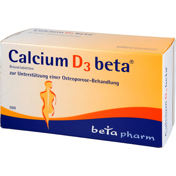 Calcium D3 beta Brausetabletten, 100 pcs. Tablets