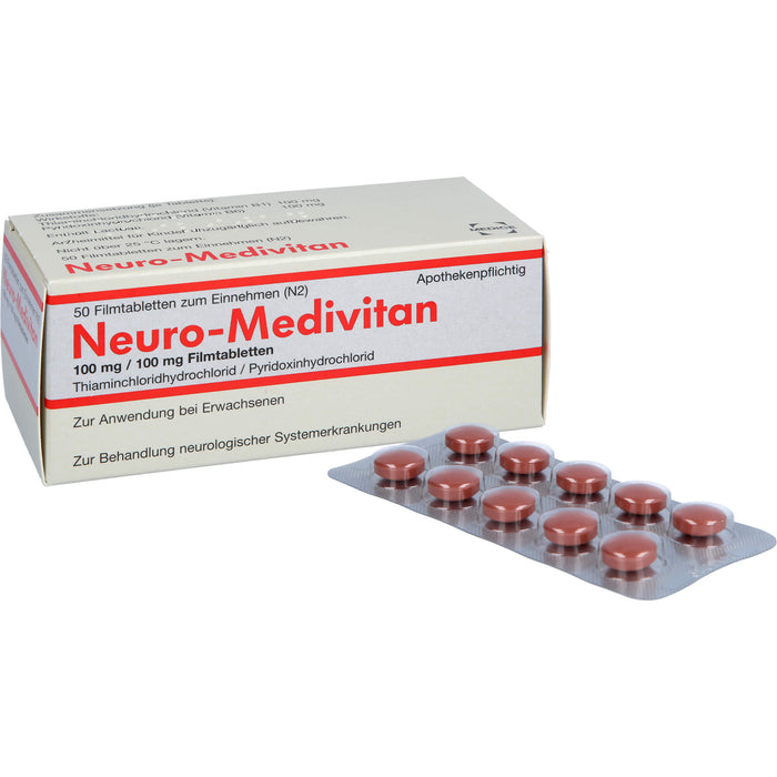 Neuro-Medivitan, 100 mg/100 mg, Filmtabletten, 50 St FTA