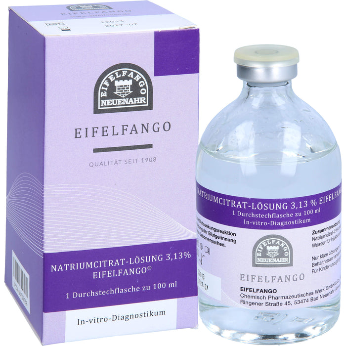 Natriumcitrat-Lösung 3,13 % Eifelfango, 100 ml Solution