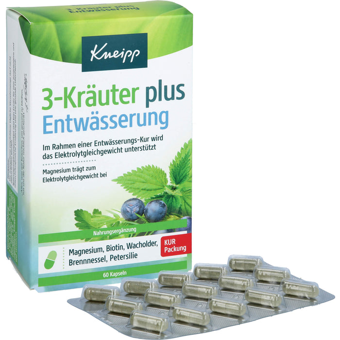 Kneipp 3-Kräuter plus Entwässerung, 60 St KAP