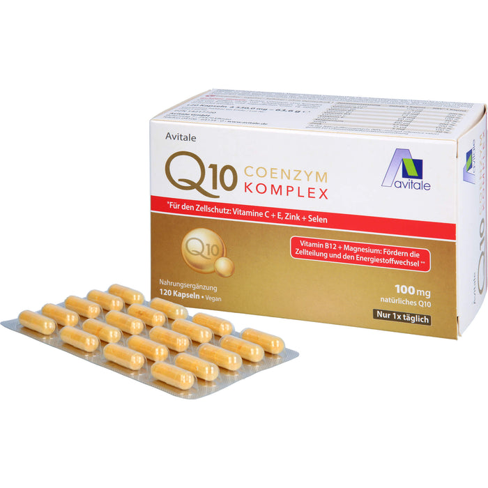 Avitale Q10 Coenzym Komplex Kapseln, 120 pc Capsules