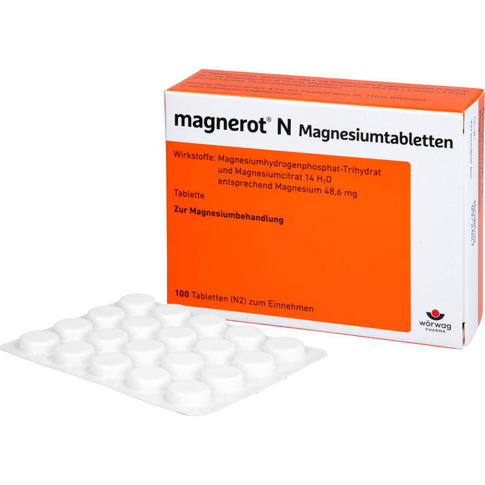 magnerot N Magnesiumtabletten, 100 St. Tabletten