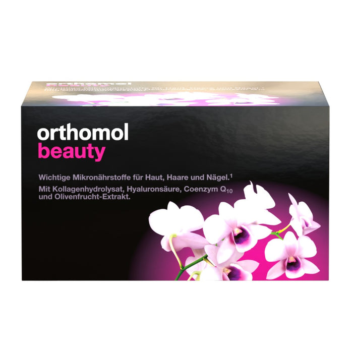 Orthomol Beauty für Frauen - für Haut, Haare und Nägel - mit Coenzym Q10, Biotin und Zink - Nachfüllpackung mit Trinkampullen, 30 pcs. Daily portions