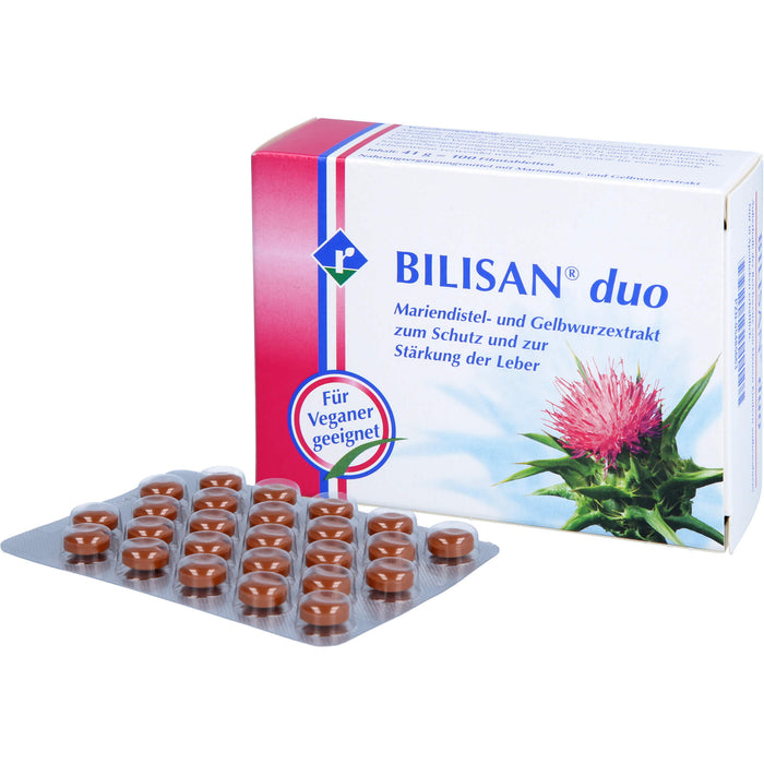 BILISAN duo Mariendistel- und Gelbwurzextrakt Tabletten, 100 pcs. Tablets