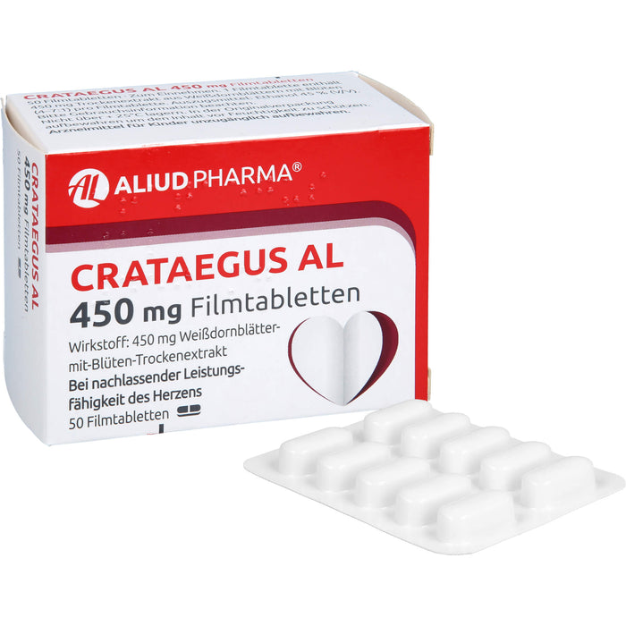 Crataegus AL 450 mg Filmtabletten, 50 St. Tabletten