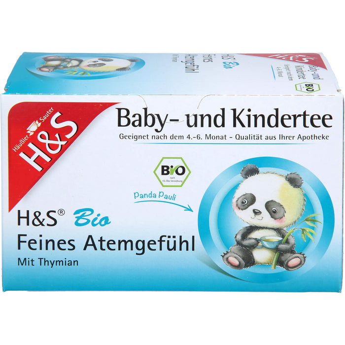 H&S Bio Feines Atemgefühl Baby- und Kindertee, 20X1.2 g FBE