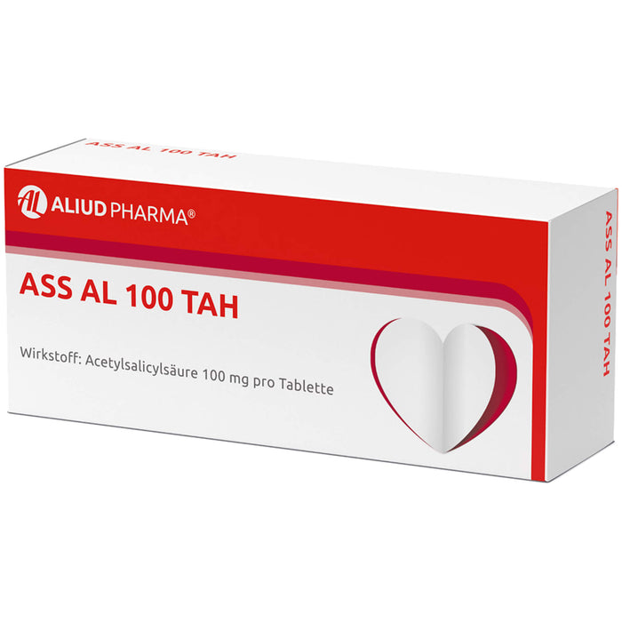 ASS AL 100 TAH Tabletten Thrombozytenaggregationshemmer, 50 St. Tabletten