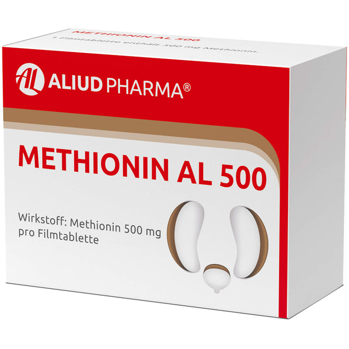 Methionin AL 500 Filmtabletten zur Harnansäuerung, 50 pc Tablettes