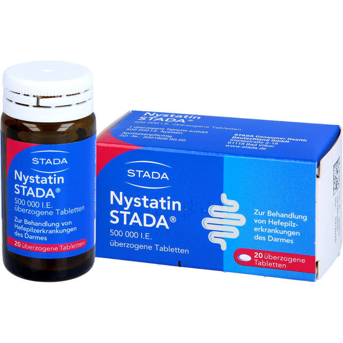 Nystatin STADA Tabletten bei Hefepilzerkrankungen des Darmes, 20 pc Tablettes