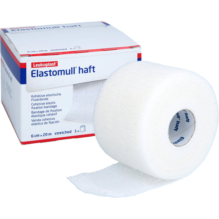 Elastomull haft 6 cm x 20 m kohäsive, elastische Fixierbinde, 1 pc Bandage