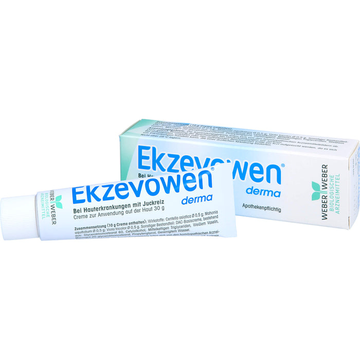 Ekzevowen derma Creme bei Hauterkrankungen mit Juckreiz, 30 g Cream