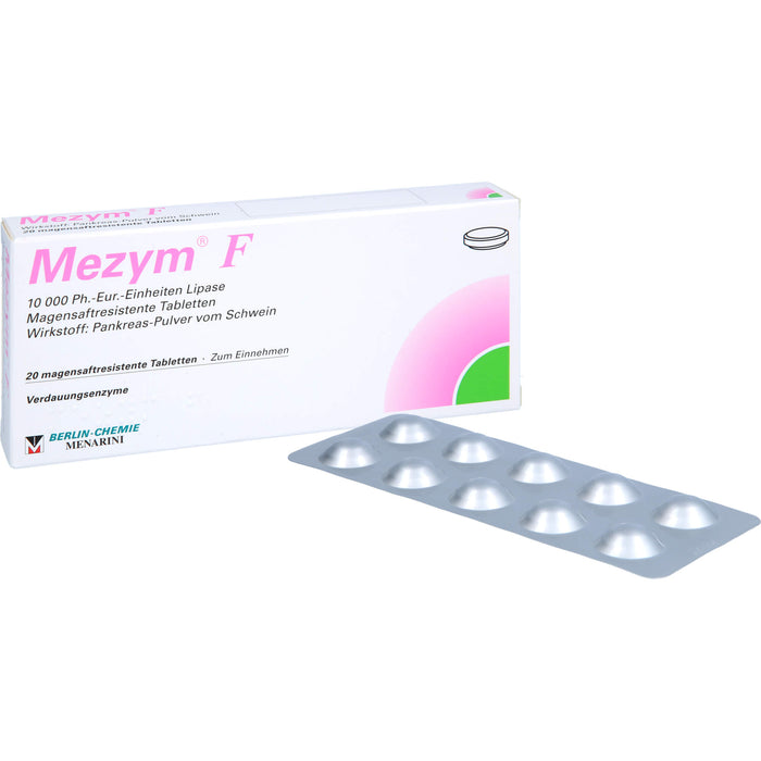 BERLIN-CHEMIE Mezym F Filmtabletten Verdauungsenzyme, 20 St. Tabletten