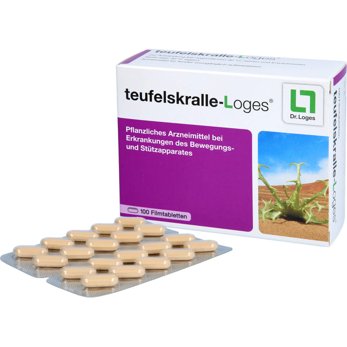 teufelskralle-Loges Tabletten bei Erkankungen des Bewegungs- und Stützapparates, 100 pc Tablettes