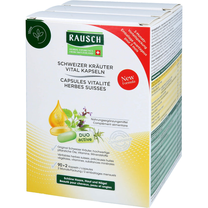 RAUSCH Schweizer Kräuter Vital Kapseln, 180 St. Kapseln